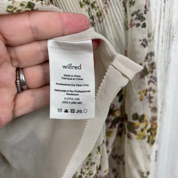 Aritzia Wilfred Talence Off the Shoulder blouse top XS floral boho cottagecore - Picture 7 of 9
